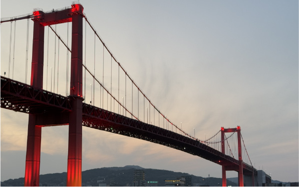 若戸大橋と洞海湾