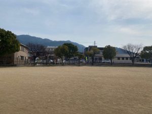 のびのびと遊べる広場