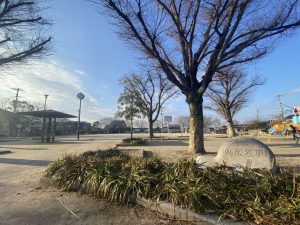 整備された住宅街の公園