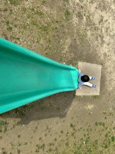 お子様も大いに汗をかいて運動できる